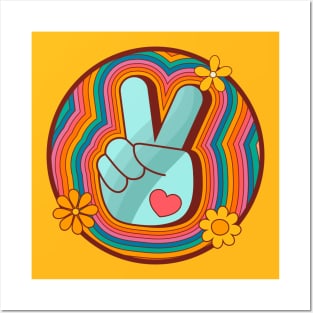 Psychedelic Peace Sign Posters and Art